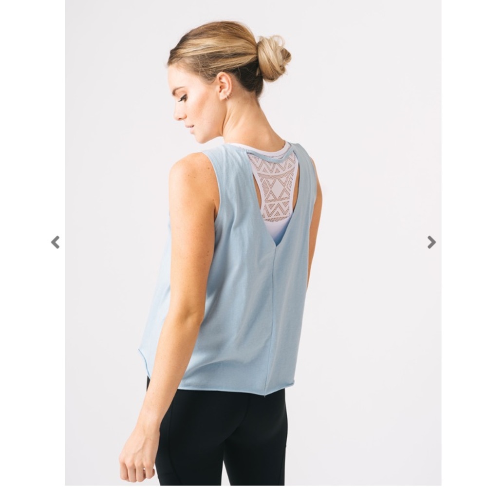 Zyia Powder Blue Flow Tank